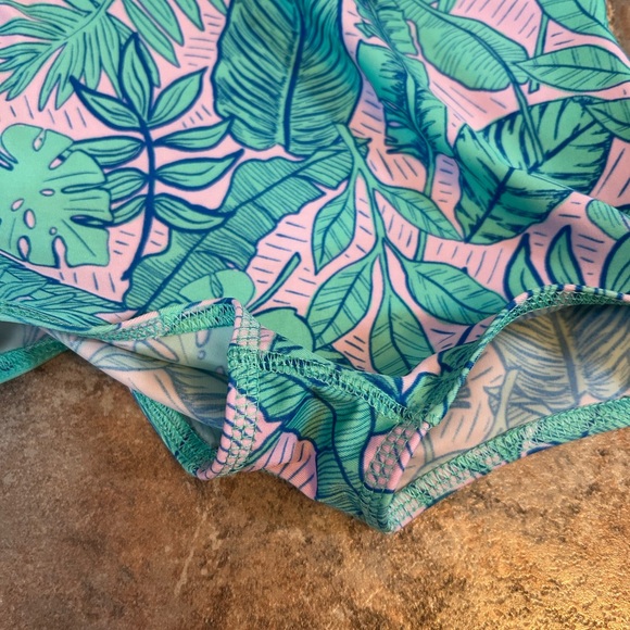 Cat & Jack long sleeve one piece swimsuit tropical leaf print - Picture 4 of 6